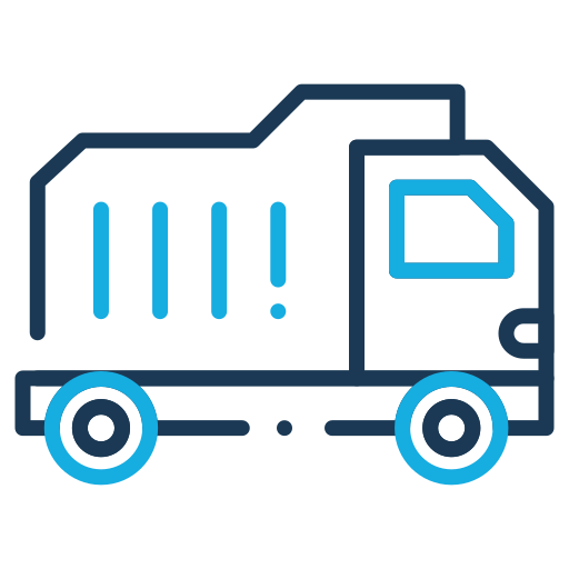 Building, construction, dump truck, industry icon